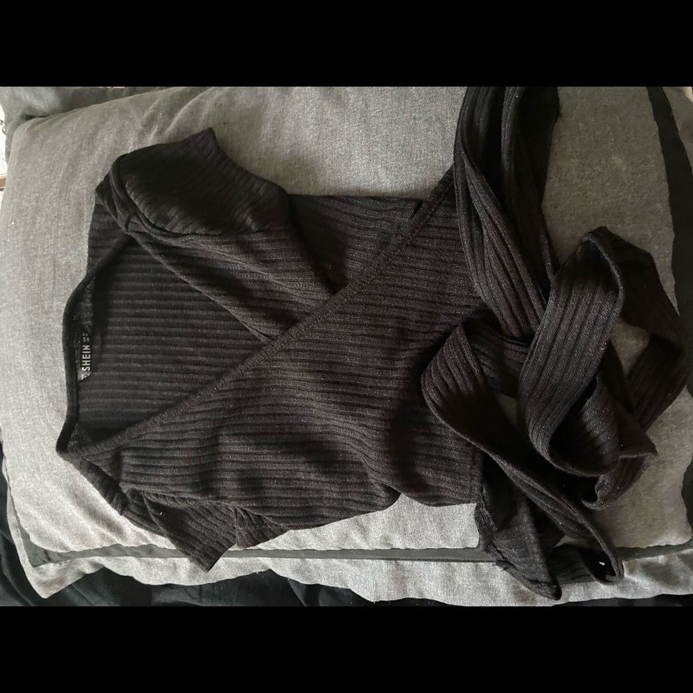 shein wrap around shirt